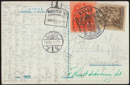 1938 Képeslap Budapesti Címnyomozó és KASSA VISSZATÉRT Bélyegzéssel / Postcard With Special Cancellations - Altri & Non Classificati