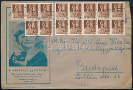1943 Levél 15 Db Bélyeggel és CSÁKÁNY Postaügynökségi Bélyegzéssel - Autres & Non Classés