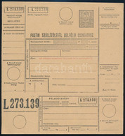 ~1944 2 Klf Postai Szállítólevél Belföldi Csomaghoz, Használatlan - Altri & Non Classificati