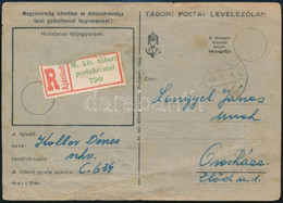 1944 Ajánlott Tábori Posta Csomagszelvény Orosházára Küldve - Andere & Zonder Classificatie