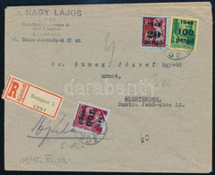1945 (3. Díjszabás) Ajánlott Levél 420P Bérmentesítéssel / Registered Cover With 420P - Other & Unclassified