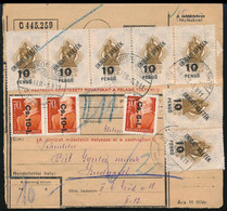 1946 (7. Díjszabás) Csomagszállító 3 Db Csomagbélyeggel és 17 Db Okirati Illetékbélyeggel - Other & Unclassified