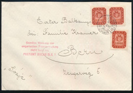 1946 (19. Díjszabás) Levél Svájcba 15.000 MP Bérmentesítéssel - Other & Unclassified