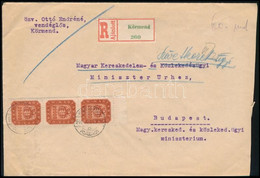 1946 (20. Díjszabás) Ajánlott Levél 60 Ezer Milpengő Bérmentesítéssel / Registered Cover With 60.000 Millpengő Franking - Other & Unclassified