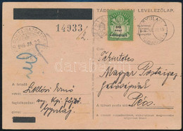 1946 (27. Díjszabás) Levelezőlap 50 Ezer AP Bélyeggel Gyuláról Pécsre - Other & Unclassified