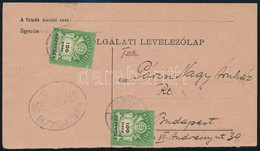 1946 Levelezőlap 200 Ezer AP Bérmentesítéssel / Postcard With 200.000AP Franking "BAKTALÓRÁNTHÁZA" - Other & Unclassified