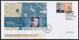 2012 Wallenberg FDC Magyar Bélyeggel és Svéd Blokkal - Otros & Sin Clasificación