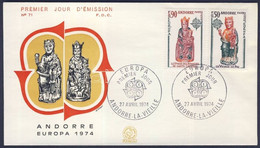 1974 Europa CEPT FDC Mi 258-259 - Other & Unclassified