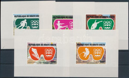 ** 1975 Téli Olimpia Sor Vágott Blokkformában Mi 603-607 - Andere & Zonder Classificatie