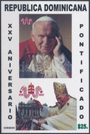 ** 2003 II. János Pál 25 éve Pápa Vágott Blokk Mi 53 - Andere & Zonder Classificatie