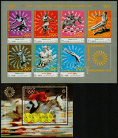 ** 1971 Nyári Olimpiai Játékok, München Kisív Mi 1471-1477 + Blokk Mi 176 - Andere & Zonder Classificatie
