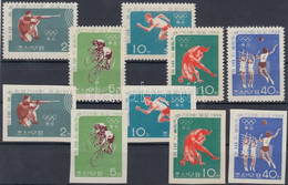 (*) 1964 Nyári Olimpia, Tokió Fogazott és Vágott Sor Mi 542-546 - Andere & Zonder Classificatie