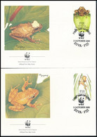 1988 WWF Békák Sor 4 Db FDC-n Mi 586-589 - Otros & Sin Clasificación