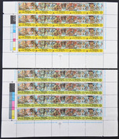 ** 1980 Rotary Sor ívszéli 20-as Tömbökben Mi 1343-1352 - Other & Unclassified