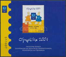 ** 2004 Nyári Olimpia, Athén (XVII); Bélyegkiállítás Blokk, Summer Olympics, Athens (XVII) Stamp Exhibition Block Mi 223 - Autres & Non Classés