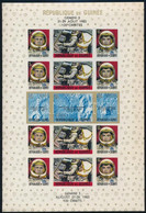 ** 1965 Űrkutatás (I.) Vágott Kisív, Space Research (I.) Imperforated Mini Sheet Mi 12 B - Otros & Sin Clasificación