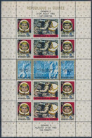 ** 1965 A Gemini 5 Elindítása 2 Blokk Angol és Francia Felülnyomással Mi 11-12 A (2 Stecklap) - Other & Unclassified