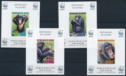** 2006 WWF: Csimpánz Vágott Blokksor Mi 925-928 B - Other & Unclassified