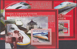** 2007 Sinkanszen Vonatok Blokksor Mi 1444-1446 - Other & Unclassified