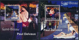 ** 2001 Paul Delvaux 2 Klf Blokk Mi 1696-1697 - Sonstige & Ohne Zuordnung