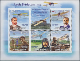 ** 2009 Louis Blériot: Repülő Kisív Mi 4509-4513 - Sonstige & Ohne Zuordnung