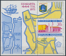 ** 1971 444 éves Jakarta Blokk Mi 18 - Other & Unclassified