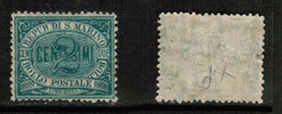 SAN MARINO   Scott # 1* MINT HINGED (CONDITION AS PER SCAN) (Stamp Scan # 858-9) - Ungebraucht