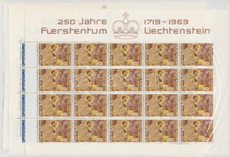 ** 1969 250 éves Liechtenstein Kisívsor Mi 508-511 - Andere & Zonder Classificatie