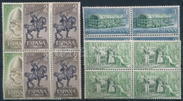 ** 1962 El Cid Sor 4-es Tömbökben Mi 1593-1596 - Autres & Non Classés