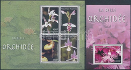 ** 2006 Orchideák Kisív Mi 3346-3349 + Blokk Mi 484 - Andere & Zonder Classificatie
