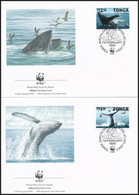 1996 WWF: Hosszúszárnyú Bálna Sor Mi 1400-1403 4 Db FDC-n - Otros & Sin Clasificación