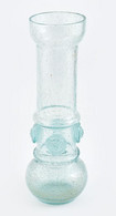 Német Huta üveg Váza, Jelzés Nélkül, Hibátlan, M: 32 Cm - Vidrio & Cristal