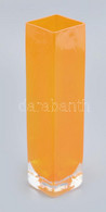 Narancs Design Váza, Hibátlan, Jelzés Nélkül, M: 20 Cm - Other & Unclassified