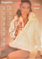 1983 Törley Francois Pezsgő, Hungarovin Erotikus Retro Reklám Naptár Plakát, Ofszet, Papír, Feltekerve, Lapszéli Törésny - Andere & Zonder Classificatie