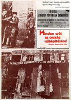 1944-45 Ellenállás és újjáépítés Két Régi Képekből összeállított Ismeretterjesztő Plakát 30x40 Cm Pecséttel - Andere & Zonder Classificatie