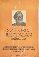 Cca 1960-1970 Székely Bertalan Emlékmúzeum, Múzeumi Plakát, 38x26 Cm - Andere & Zonder Classificatie