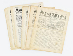 1918 A Magyar Sakkvilág C. Folyóirat 11 Db Száma - Sin Clasificación
