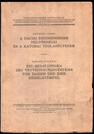 Szilágyi János: A Dáciai Erődrendszer Helyőrségei és Katonai Téglabélyegei. Dissertationes Pannonicae Ser. II. No. 21. B - Zonder Classificatie