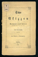 Aurel Kecskeméthy: Echo Der Skizzen Aus Der Geschichte Eines Jahres (20. October1860- Bis Enfe October 1861) Von Aurel K - Zonder Classificatie