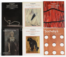 1987-2004 Sotheby's Aukciós Katalógusok, 6 Db. Benne Izgalmas, Nagyrészt Art-deco, Kisebb Részben Szecessziós Művészeti  - Unclassified