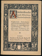 Amslerdrucke Und Schroll's Albertina-Facsimiledrucke. Berlin-Wien, 1925, Amsler & Ruthardt - Anton Schroll & Co. Számos  - Non Classés