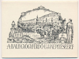 ** 1958 Balf Gyógyfürdő újjáépítéséért - Leporello Füzet 5 Képeslappal - Unclassified