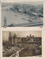 * Budapest - 2 Db Régi Képeslap / 2 Pre-1945 Postcards - Ohne Zuordnung