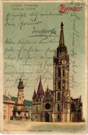 * T2/T3 1904 Budapest I. Mátyás Templom. Erdélyi Cs. és Kir. Udvari Fényképész Felvételei Után. Litho (Rb) - Unclassified
