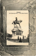 T2/T3 1909 Budapest I. Jenő Herceg Szobor. Art Nouveau (EK) - Unclassified