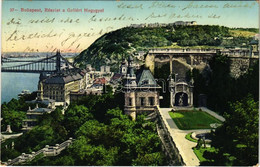T2 1916 Budapest I. Várkert és Bazár, Háttérben A Gellért-hegy és Citadella - Unclassified