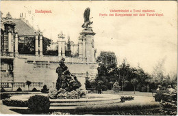 T2/T3 1910 Budapest I. Várkert Részlet A Turulmadárral (EK) - Unclassified