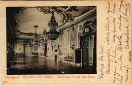T2 1907 Budapest I. Királyi Vár, Étterem, Belső. Taussig Arthur 5698. - Ohne Zuordnung