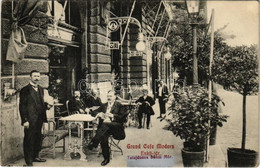 * T2/T3 1913 Budapest V. Grand Cafe Modern, Kávéház (Tulajdonos Böhm Mór), Biliárdasztalok. Eskü Tér (Rb) - Ohne Zuordnung