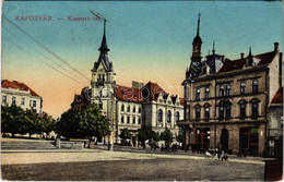 * T3 Kaposvár, Kossuth Tér. Vasúti Levelezőlapárusítás 181. 1917. (Rb) - Non Classificati